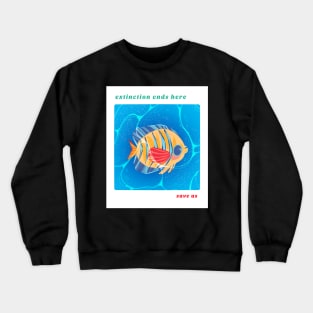 extinction ends here, save us Crewneck Sweatshirt